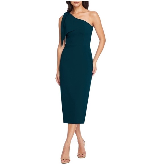 Dress the Population Dresses & Skirts - DRESS THE POPULATION Tiffany One Shoulder MIDI Dress